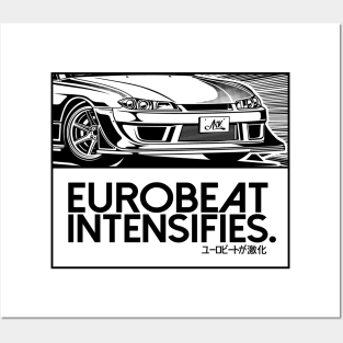 EUROBEAT INTENSIFIES - SILVIA S15 Posters and Art